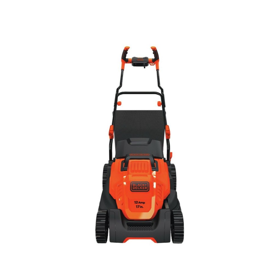 Outdoor Power Tools & Equipment Black & Decker | Black & Decker Bemw482Bh 120V 12 Amp Brushed 17 In. Corded Lawn Mower With Comfort Grip Handle