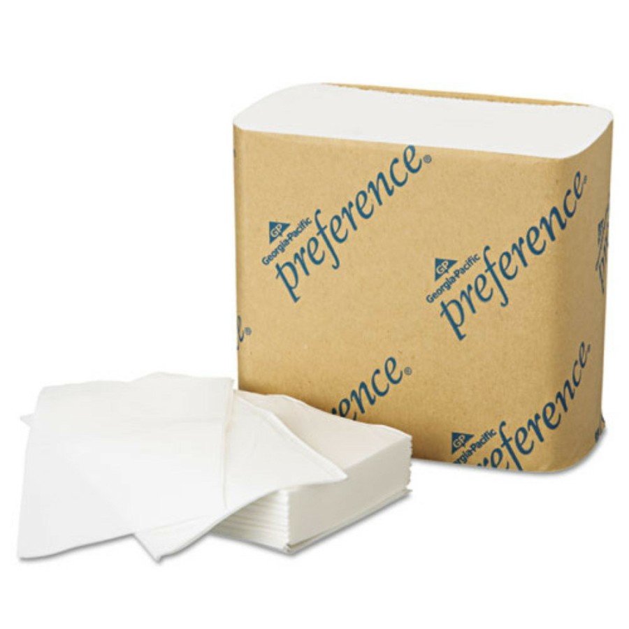 Facility Maintenance & Supplies Georgia Pacific Professional | Georgia Pacific Professional 10101 Singlefold Septic Safe 1 Ply Interfolded Bathroom Tissues - White (24000/Carton)