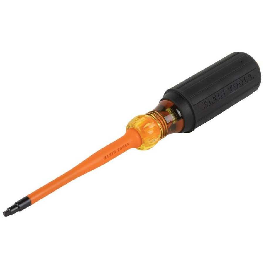 Hand Tools Klein Tools | Klein Tools 6944Ins #2 Square Tip 4 In. Round Shank Insulated Screwdriver