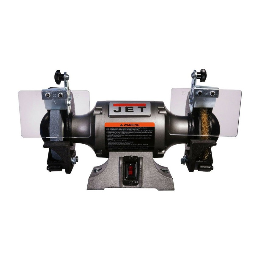 Power Tools JET Bench Grinders | Jet 577126 Jbg-6W Shop Grinder With Grinding Wheel And Wire Wheel