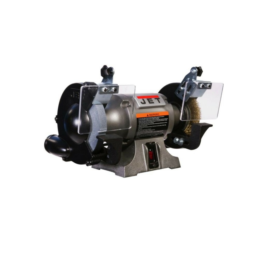 Power Tools JET Bench Grinders | Jet 577126 Jbg-6W Shop Grinder With Grinding Wheel And Wire Wheel