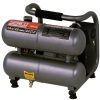 Air Tools And Equipment SENCO Portable Air Compressors | Senco Pc0968 1.5 Hp 2.5 Gallon Oil-Free Twin Stack Air Compressor