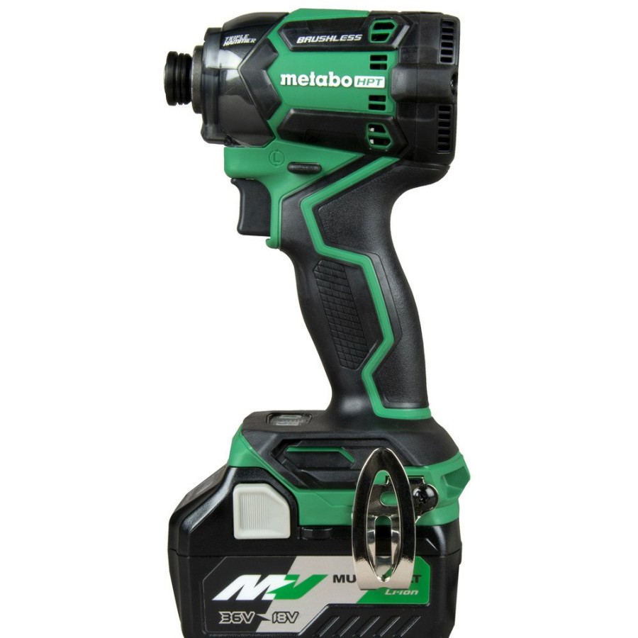 Power Tools Metabo HPT Impact Drivers | Metabo Hpt Wh36Dcm Multivolt 36V Brushless Lithium-Ion 4-1/2 In. Cordless Triple Hammer Bolt Impact Driver Kit With 2 Batteries (2.5 Ah)