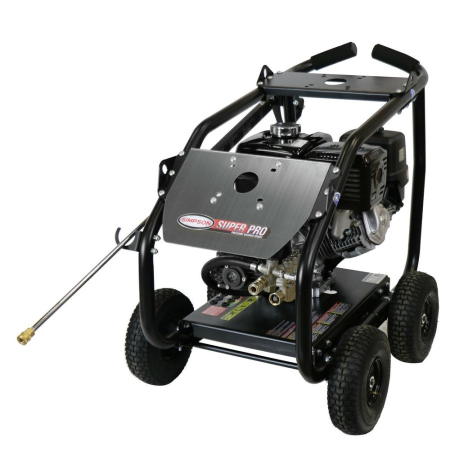 Outdoor Power Tools & Equipment Simpson | Simpson 65206 4400 Psi 4.0 Gpm Direct Drive Medium Roll Cage Professional Gas Pressure Washer With Comet Pump