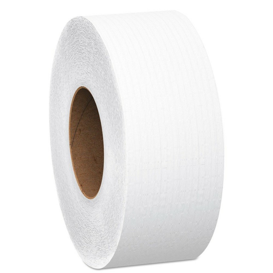 Facility Maintenance & Supplies Scott | Scott 7304 3.55 In. X 750 Ft. 2-Ply Septic Safe Essential Extra Soft Jrt - White (12/Carton)