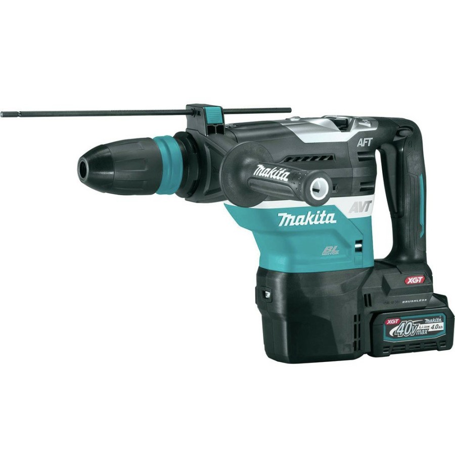 Power Tools Makita Rotary Hammers | Makita Grh05M1 40V Max Xgt Brushless Lithium-Ion 1-9/16 In. Cordless Avt Rotary Hammer Kit (4 Ah)