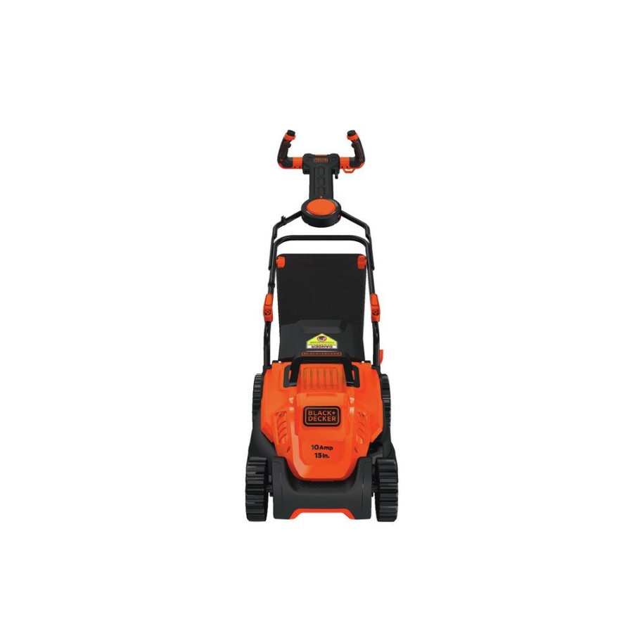 Outdoor Power Tools & Equipment Black & Decker | Black & Decker Bemw472Es 120V 10 Amp Brushed 15 In. Corded Lawn Mower With Pivot Control Handle