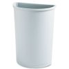 Facility Maintenance & Supplies Rubbermaid Commercial | Rubbermaid Commercial Fg352000Gray 21 Gallon Plastic Half-Round Untouchable Waste Container - Gray