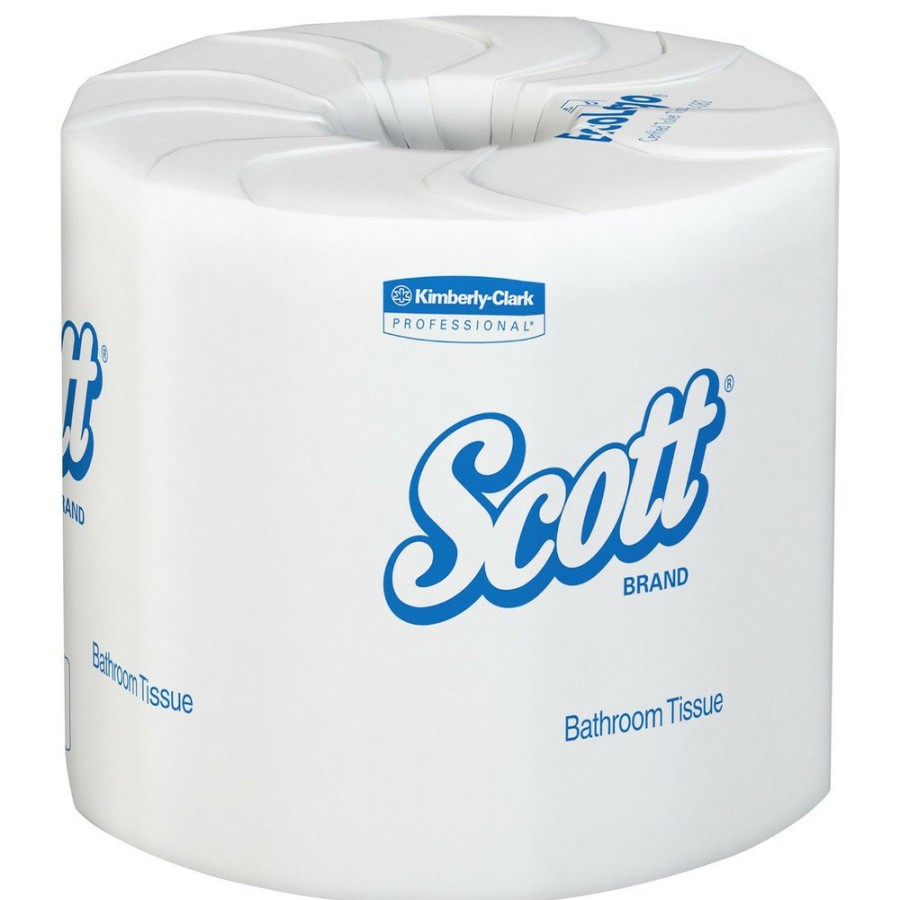 Facility Maintenance & Supplies Scott | Scott 13217 Essential 100% Recycled Fiber Srb Septic Safe 2 Ply Bathroom Tissue - White (80/Carton)