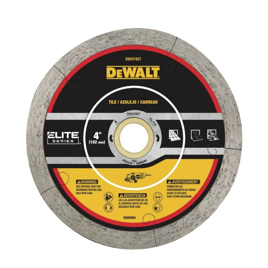 Power Tool Accessories Dewalt Circular Saw Blades | Dewalt Dw47457 4 In. Xp7 Tile Diamond Blade