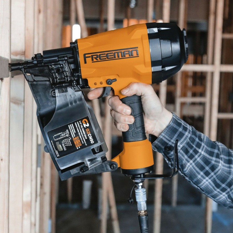 Air Tools And Equipment Freeman Nail Guns | Freeman G2Cn90 15 Degree 2Nd Generation 3-1/2 In. Pneumatic Coil Framing Nailer