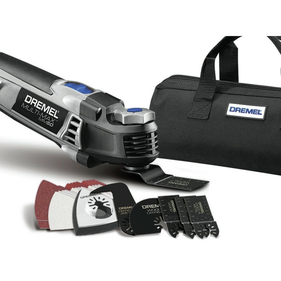 Power Tools Dremel Oscillating Tools | Factory Reconditioned Dremel Mm50-Dr-Rt Multi-Max 5 Amp Tool-Less Oscillating Tool Kit With Accessory Set