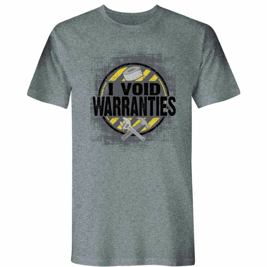 Clothing And Gear Buzz Saw | Buzz Saw Pr1040432X "I Void Warranties" Premium Cotton Tee Shirt - 2Xl, Gray