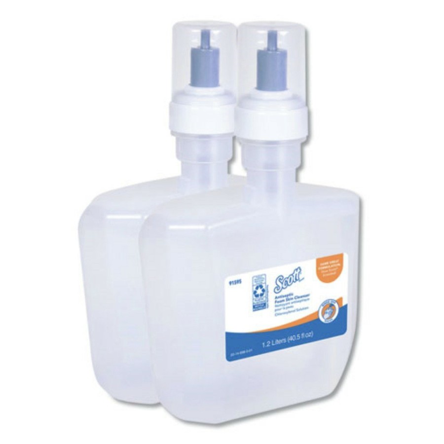 Facility Maintenance & Supplies Scott Hand Sanitizers | Scott 91595 1200 Ml Refill Antiseptic Foam Skin Cleanser- Unscented (2/Carton)