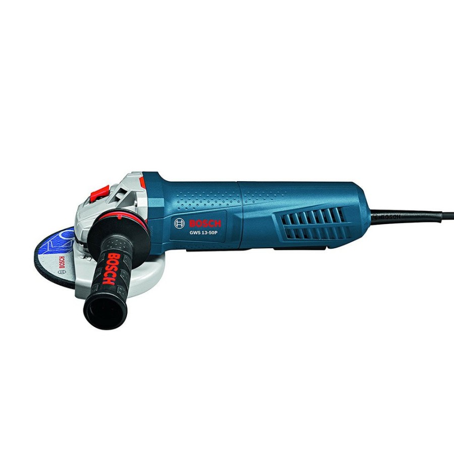 Power Tools Bosch Angle Grinders | Factory Reconditioned Bosch Gws13-50P-Rt 13 Amp 5 In. High-Performance Angle Grinder With Paddle Switch