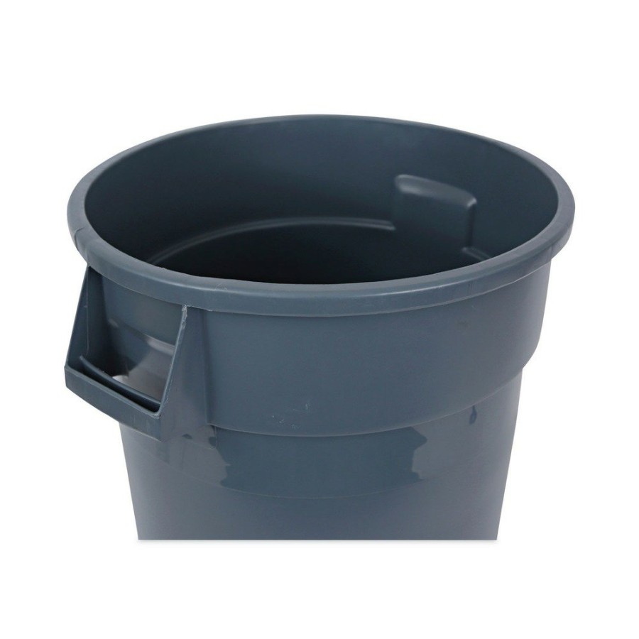 Facility Maintenance & Supplies Boardwalk | Boardwalk 3485198 32 Gal. Linear-Low-Density Polyethylene Round Waste Receptacle - Gray