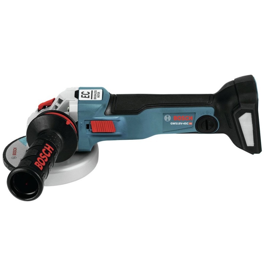 Power Tools Bosch Angle Grinders | Factory Reconditioned Bosch Gws18V-45Cn-Rt 18V Ec/ 4-1/2 In. Brushless Connected-Ready Angle Grinder (Tool Only)