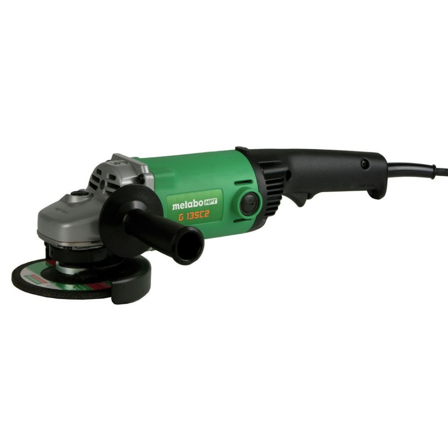 Power Tools Metabo HPT Angle Grinders | Metabo Hpt G13Sc2Q9M 11.0 Amp 5 In. Angle Grinder With No-Lock Off Switch