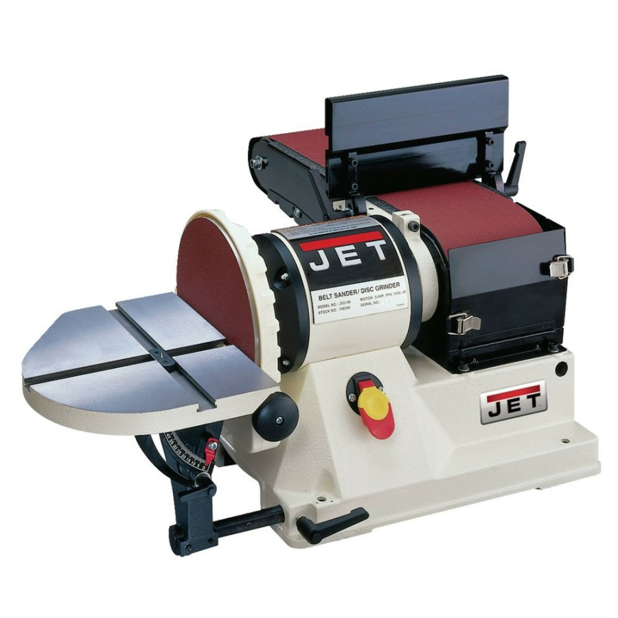 Power Tools JET Specialty Sanders | Jet Jsg-96 6 In. X 48 In. Belt / 9 In. Disc Combination Bench Top Sander