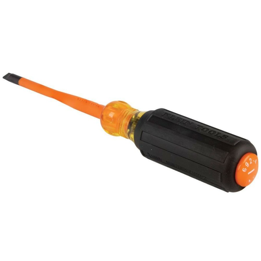 Hand Tools Klein Tools | Klein Tools 6924Ins 1/4 In. Cabinet Tip 4 In. Round Shank Insulated Screwdriver