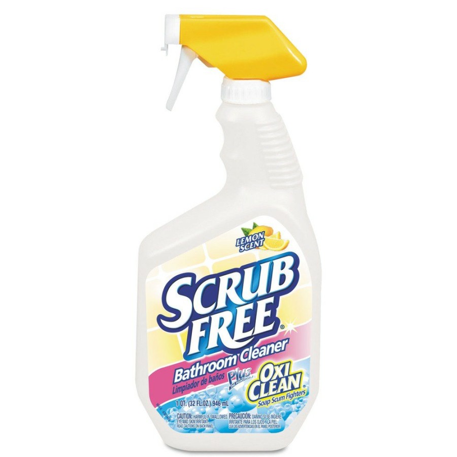 Facility Maintenance & Supplies Arm & Hammer Cleaners | Arm & Hammer 33200-00105 32 Oz. Spray Bottle Scrub Free Soap Scum Remover - Lemon (8/Carton)