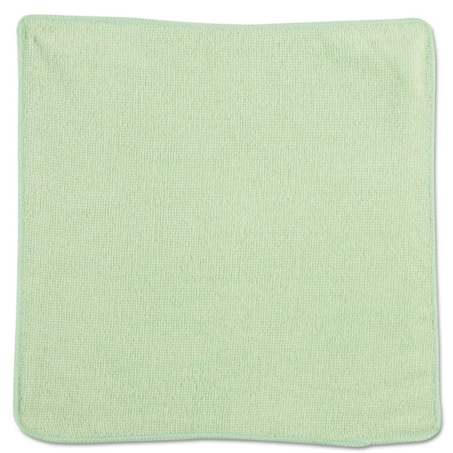 Facility Maintenance & Supplies Rubbermaid Commercial Cleaning Tools | Rubbermaid Commercial 1820578 12 In. X 12 In. Microfiber Cleaning Cloths - Green (24/Pack)