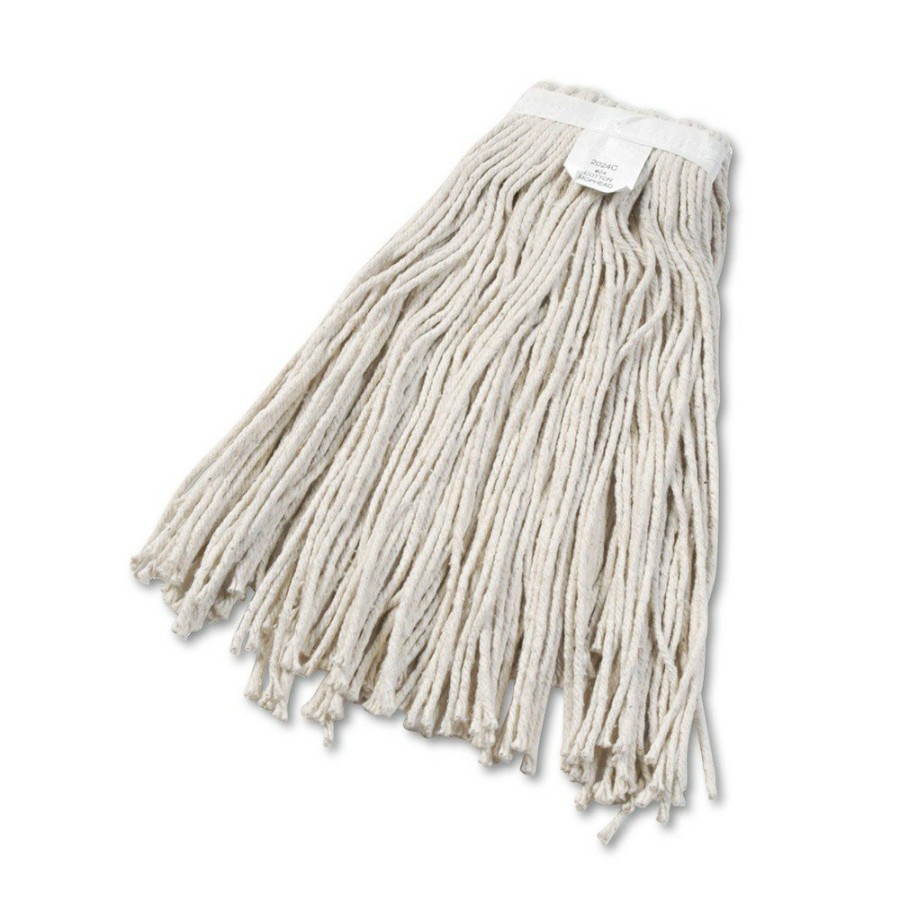 Facility Maintenance & Supplies Boardwalk Cleaning Tools | Boardwalk Bwk2024Cea No. 24 Cotton Cut-End Wet Mop Head - White