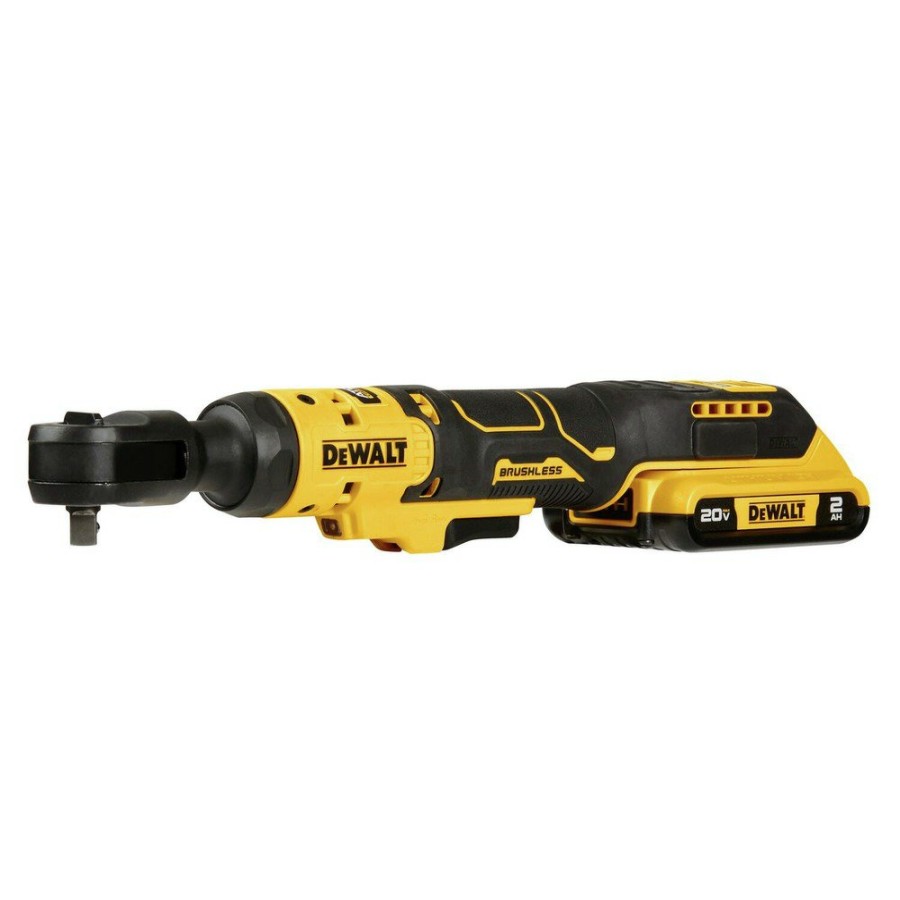 Power Tools Dewalt | Dewalt Dcf513D1 20V Max Atomic Brushless Lithium-Ion 3/8 In. Cordless Ratchet Kit (2 Ah)