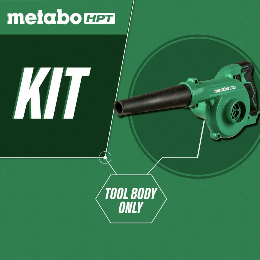 Outdoor Power Tools & Equipment Metabo HPT Handheld Blowers | Metabo Hpt Rb18Dcq4M Multivolt 18V Lithium-Ion Cordless Compact Blower (Tool Only)