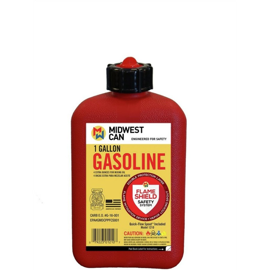 Automotive Midwest Can | Midwest Can 1210 1 Gallon Plus 4 Oz. For Oil Mixture Fmd Gas Can