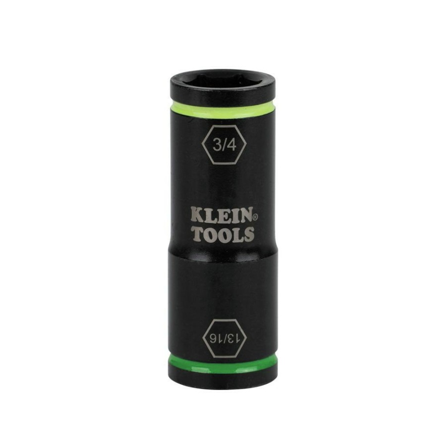 Hand Tools Klein Tools Impact Sockets | Klein Tools 66074 3/4 In. X 13/16 In. Flip Impact Socket