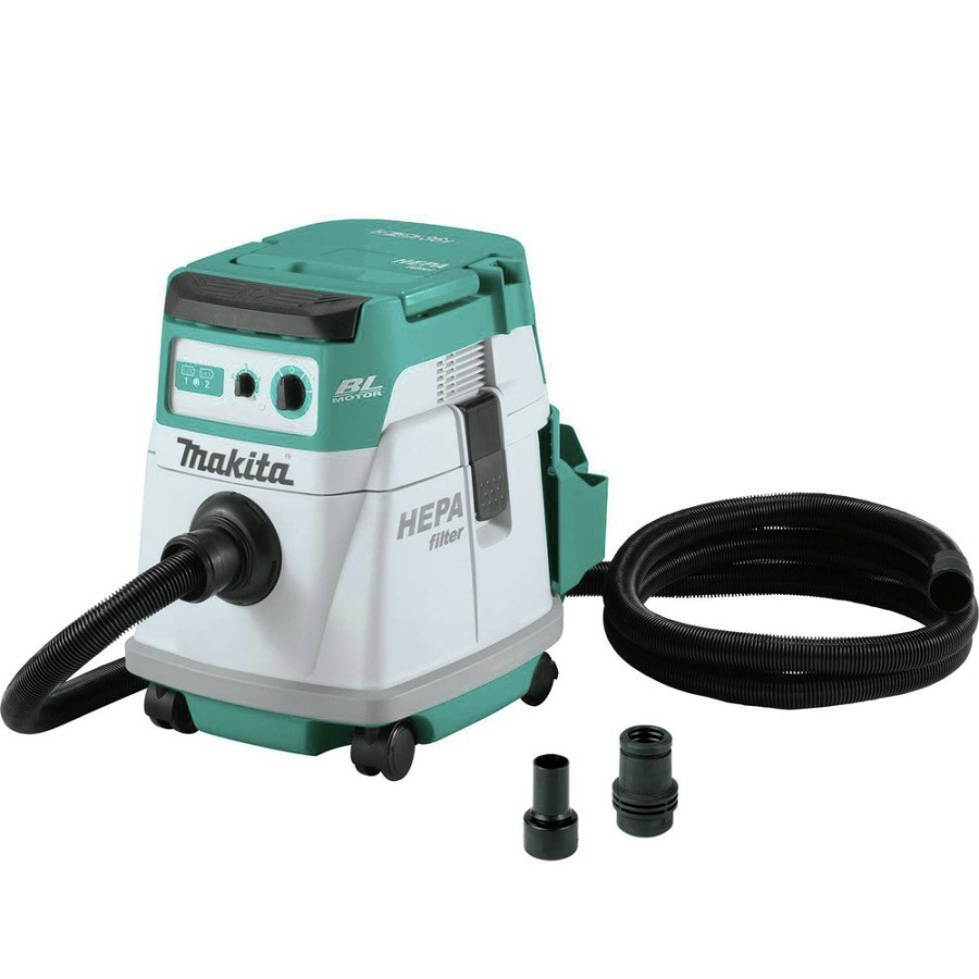 Woodworking Tools Makita Dust Collectors | Makita Xcv24Zx 18V X2 (36V) Lxt Brushless Lithium-Ion 4 Gallon Cordless Hepa Filter Dry Dust Extractor (Tool Only)