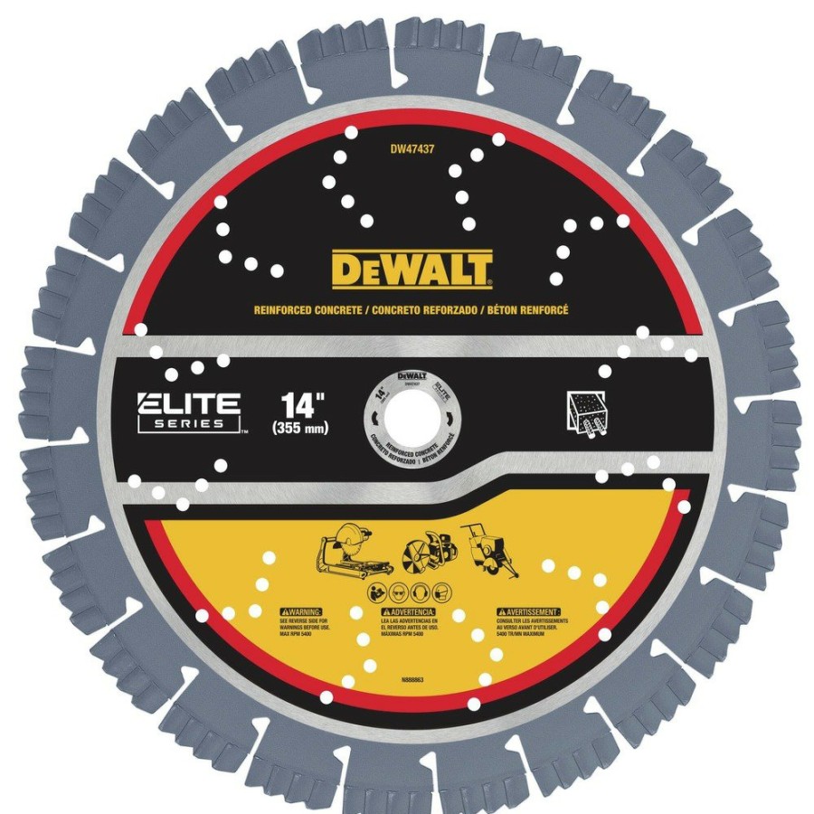 Power Tool Accessories Dewalt Circular Saw Blades | Dewalt Dw47437 14 In. Xp7 Reinforced Concrete Segmented Diamond Blade