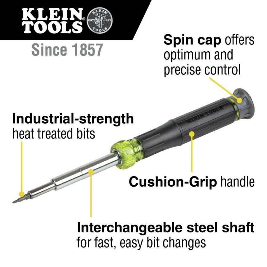 Hand Tools Klein Tools | Klein Tools 32314 14-In-1 Precision Screwdriver/Nut Driver