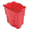 Facility Maintenance & Supplies Rubbermaid Commercial Cleaning Tools | Rubbermaid Commercial 2064907 Wavebrake 2.0 18 Quart Plastic Dirty Water Bucket - Red